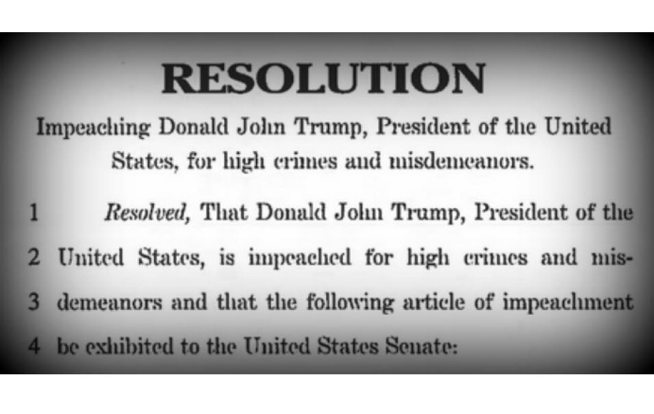 #39 Impeached For High Crimes And Misdemeanors #39 : Articles Of Impeachment