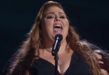 Chrissy Mets sings at the Academy Awards